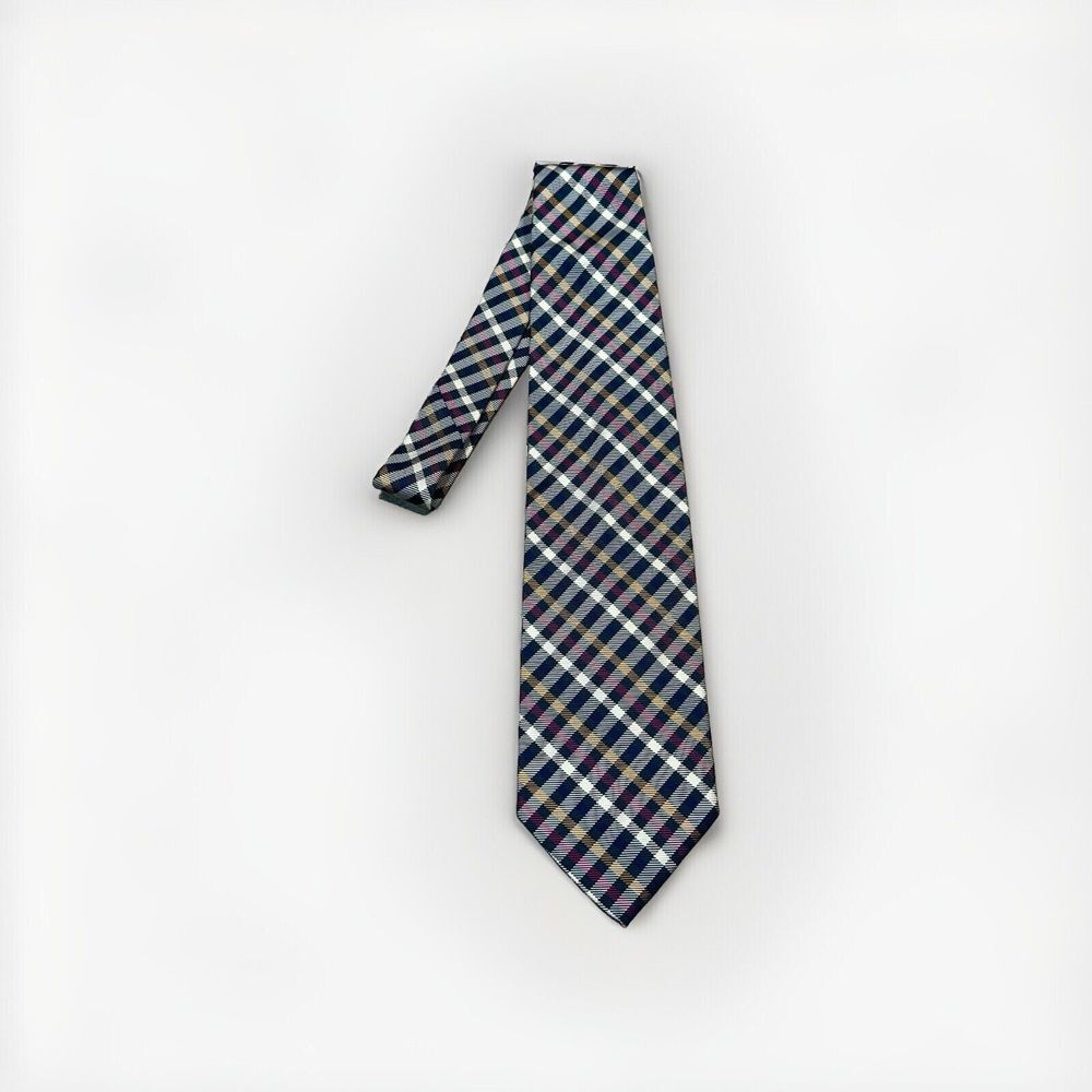 Vintage Slazenger After Golf‎ Men's 3.5" Tie Plaid Multicolor Rare